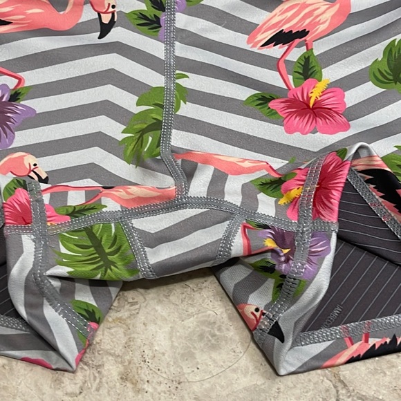 IAB 3 Inch No Ride Striped Flamingo Tech Shorts Large - Picture 10 of 11